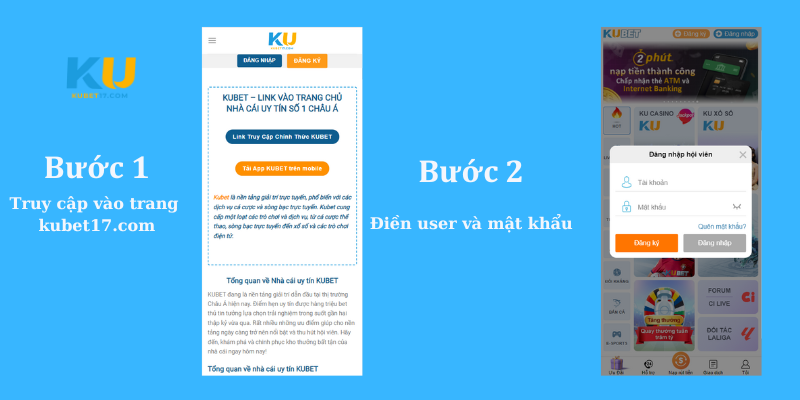Đường dẫn đăng nhập KUBET